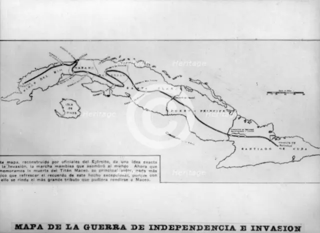 Map of the war of independence and invasion, (1895), 1920s. Creator: Unknown.