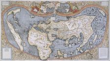 Map of the World, 1507. Creator: Martin Waldseemuller