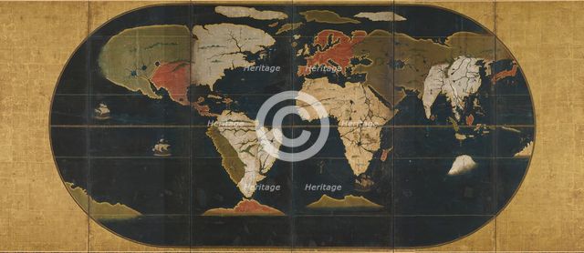Map of the world, 16th century. Creator: Anonymous master.
