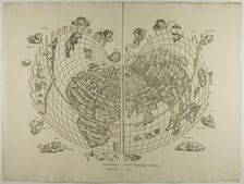 Map of the World: Tradewinds, 1511, reprinted 1889. Creator: Unknown