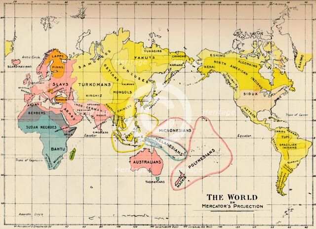 Map of the World on Mercator's Projection, 1902. Artist: Unknown.