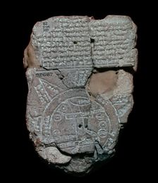 Map of the World, probably from Sippar, southern Iraq, Babylonian, c700-c500 BC