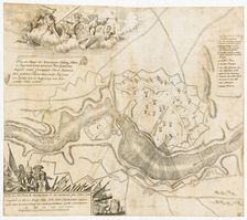 Map of the Battle at Narva. Artist: Anonymous master