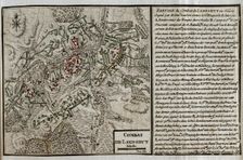 Map of the Battle of Landeshut (June 23, 1760), Seven Years War (1756-1763), 1765. Creator: Jean de Beaurain