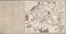 Map of the Battle of Waterloo, 1815, (1816). Creator: Unknown