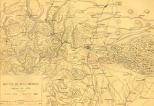 Map of the Battle of Wissembourg, 4 August 1870, (c1872). Creator: R. Walker