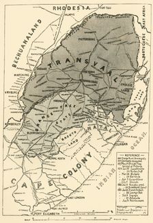 Map of the Boer Republics 1900. Creator: Unknown
