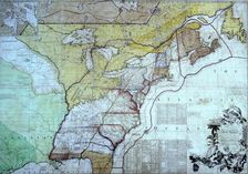 Map of the British Colonies in North America, c1770-c1783. Creator: John Mitchell