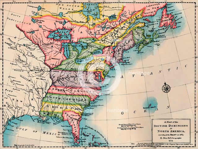 'Map of the British Dominions of North America', 1772, (1904). Artist: Peter Bell.