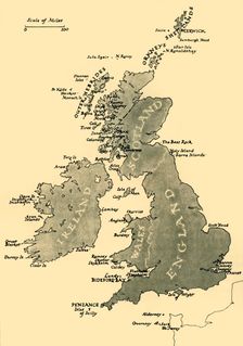 Map of the British Isles, 1946. Creator: Unknown