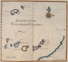 Map of the Canary Islands, 17th century. Creator: Unknown