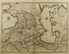 Map of the Caucasus and the Caspian Sea, c. 1800