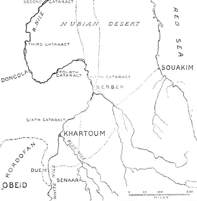 Map of the central region of the Soudan, 1883. Creator: Unknown.
