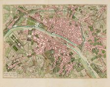 Map of the city of Paris, 1778. Creator: Lattré, Jean (active 1743-1793)