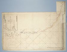 Map of the Coast from Saldanha Bay to Richard’s Bay, with a detailed map of Mossel..., c.1777-1778. Creators: Robert Jacob Gordon, Johannes Schumacher