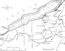 Map of the Country Between Egypt and the Soudan c1881-85