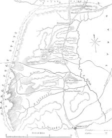 Map of the Country between Newcastle and the Transvaal c1880