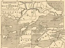 Map of the Dardanelles and Sea of Marmara, c1914, (1920). Creator: Unknown