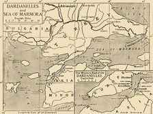 Map of the Dardanelles and Sea of Marmara, c1914, (1920). Creator: Unknown