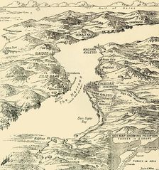 Map of the Dardanelles, First World War, 1915, (c1920). Creator: Unknown