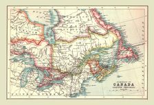 Map of the Dominion of Canada, Eastern Provinces, 1902. Creator: Unknown