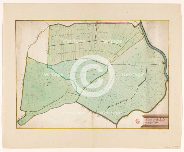 Map of the East Bijlmer and Gein and Gaasperpolder, 1650-1750. Creator: Anon.