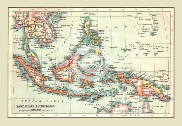 Map of the East Indian Archipelago, 1902.  Creator: Unknown.