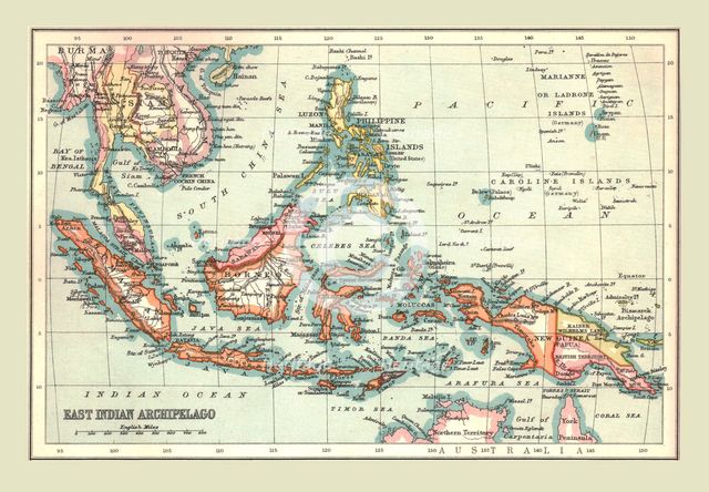 Map of the East Indian Archipelago, 1902.  Creator: Unknown.