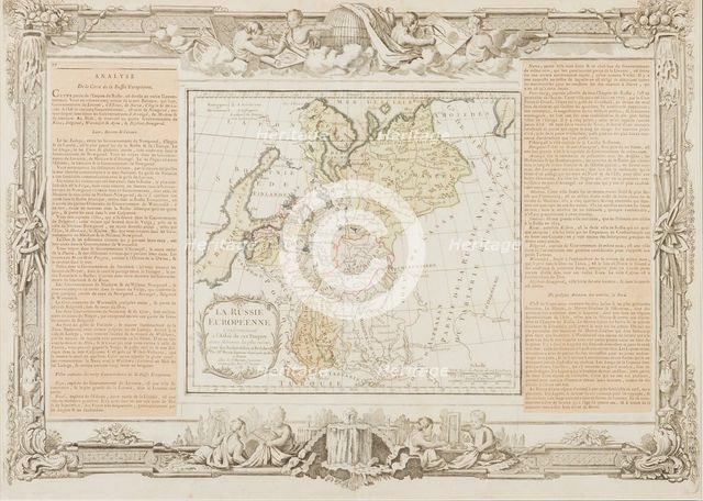 Map of the European Russia, 1766.