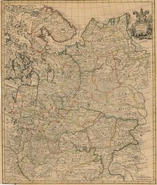 Map of the European Russia, 1721
