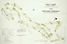 Map of the Gleneagles golf course, British, c1920s. Creator: Unknown