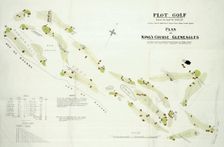 Map of the Gleneagles golf course, British, c1920s. Creator: Unknown