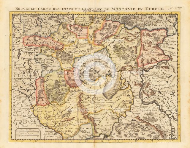 Map of the Grand Duchy of Moscow.