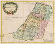 Map of the Holy Land Divided into the Twelve Tribes of Israel , 1679. Creator: Anonymous master