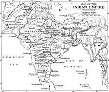 Map of the Indian Empire c1912