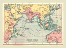 Map of the Indian Ocean, 1902. Creator: Unknown