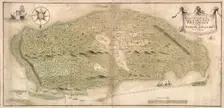 Map of the island of New Providence one of the Bahamas Islands in the West Indies, Mid 18th cen. Creator: Anonymous master