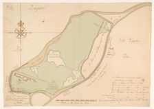 Map of the island of Urk, 1720. Creator: Maurits Walraven