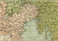 Map of the Italian Fighting Front 1919. Creator: George Philip & Son Ltd