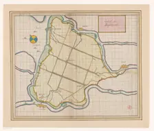 Map of the Mastenbroek polder, 1650-1750. Creator: Anon