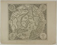 Map of the Mercator Projection, 1595, reprinted 1889. Creator: Unknown