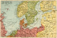 Map of the North Sea and the Baltic, c1914, (c1920). Creator: John Bartholomew & Son