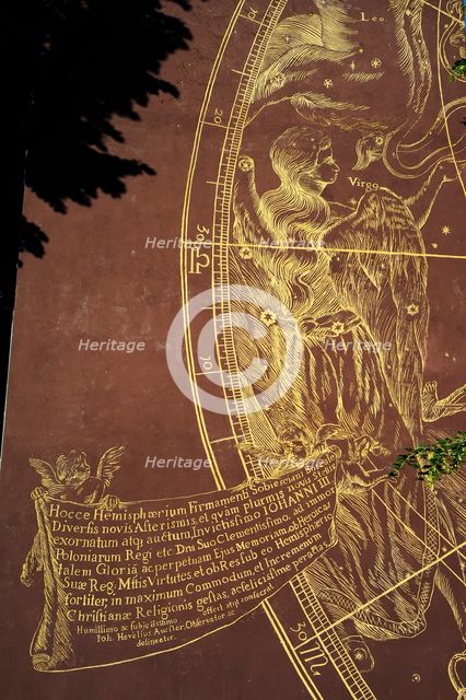 Map of the Northern Sky according to Johannes Hevelius, Gdansk, Poland, 2015.  Creator: Unknown.