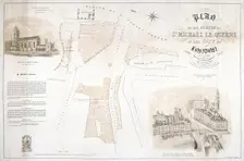 Map of the parish of St Michael le Querne, London, 1853. Creator: King