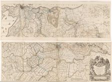 Map of the province of Utrecht, consisting of two parts, 1743. Creators: Gerard Hoet, Thomas Doesburgh
