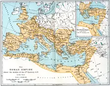 Map of the Roman Empire, 2nd century AD, (1902)