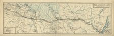 Map of the Route of the Siberian Railway Line, 1891-1916.. Creator: Unknown