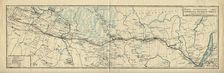 Map of the Route of the Siberian Railway Line, 1891-1916.. Creator: Unknown