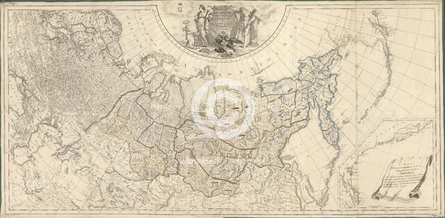 Map of the Russian Empire Divided Into Forty-One Governments, 1796. Creator: Wilbrecht (Wildbrecht), Alexander (1757-1823).