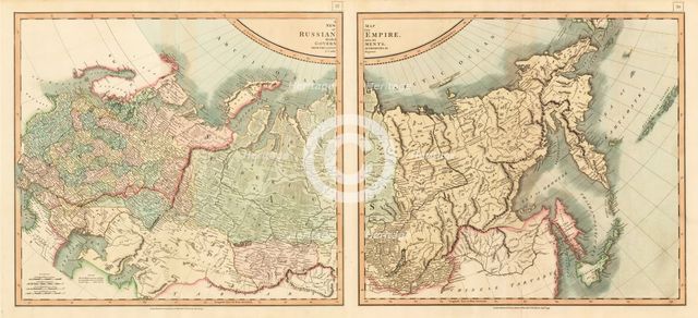 Map of the Russian Empire Divided into its Governments.
